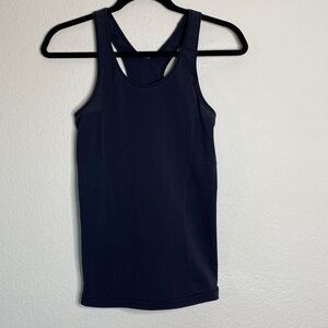 Lululemon racerback high neck black tank EUC